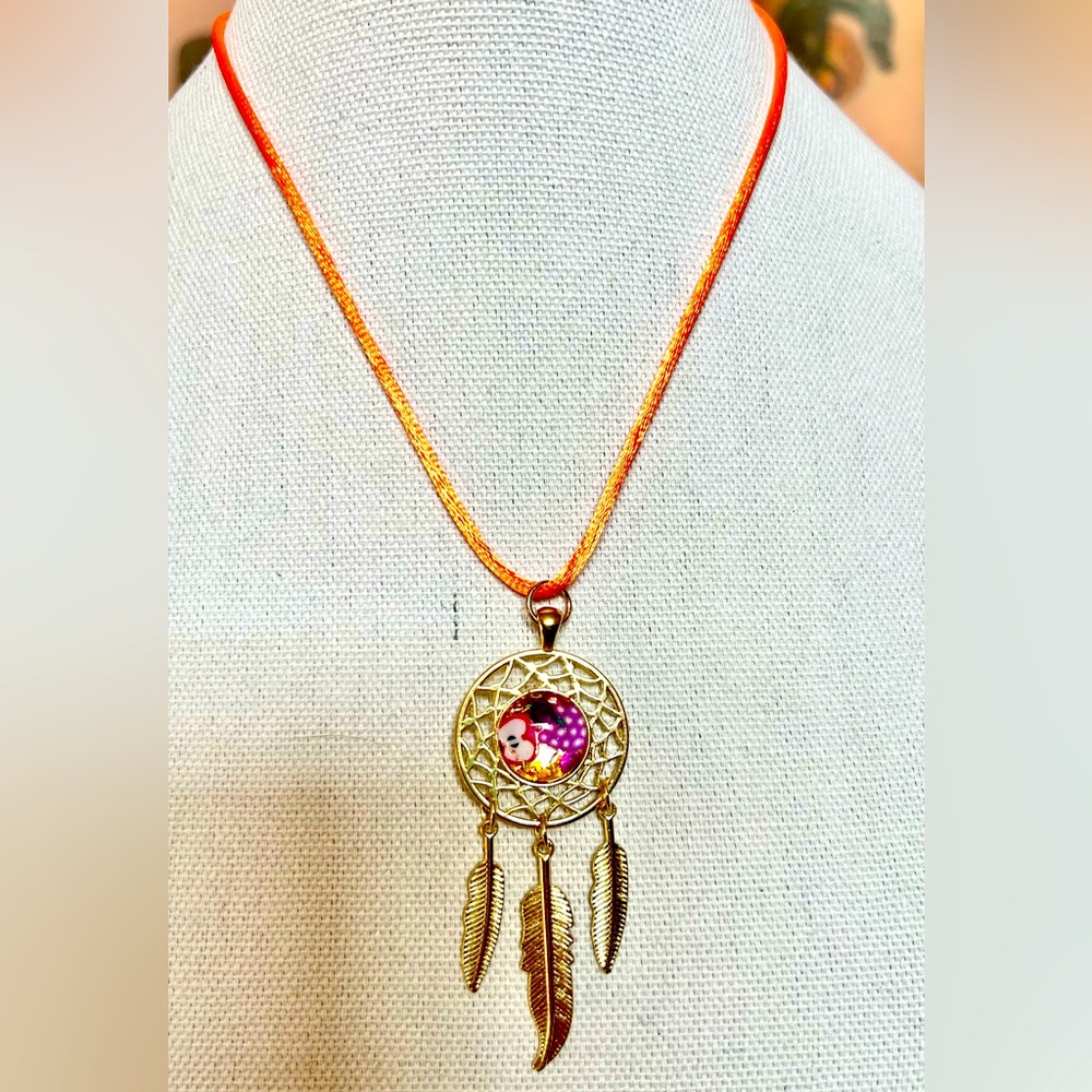 Fall Vibes Dreamcatcher Necklace